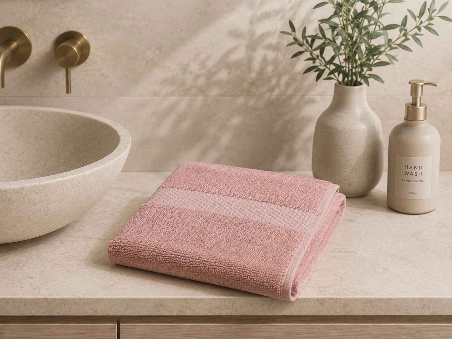 The Linen Room Guest Towels – 30 × 30 cm – 100% Premium Cotton – 600 GSM 20/2 Double Yarn – Hotel Quality – Soft & Highly Absorbent – Set of 2